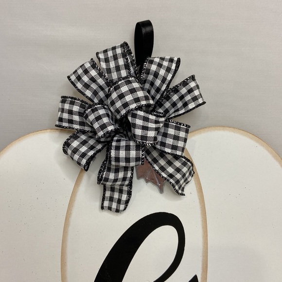 Pumpkin G Monogram Door Hanger - Picture 3 of 4